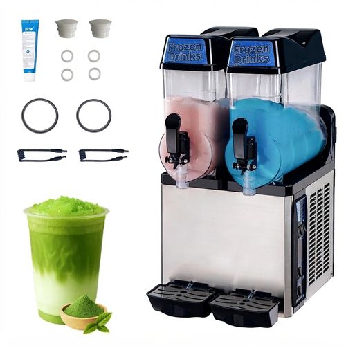 Commercial Slushy Machine, 24L Dual Tank